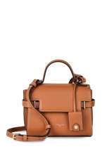 Cross Body Tas Emilie Leder Le tanneur Bruin emily TEMI1001