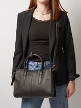 Handtas Raina Leder Nathan baume Zwart les marquises 24-vue-porte