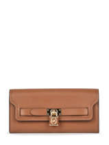 Portefeuille Hamilton Legacy Leder Michael kors Bruin money pieces S2G9HE7L