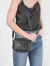 Cross Body Tas Nine Milano Zwart nine NI19111-vue-porte
