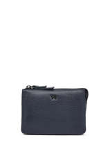 Portefeuille Foulonné Leder Yves renard Blauw foulonne 29461