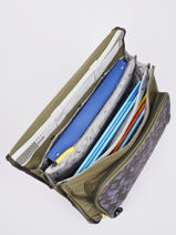 Boekentas Op Wieltjes Kind 3 Compartimenten Cameleon Groen actual CR41-vue-porte