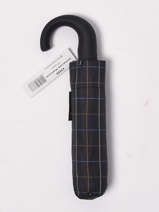 Opvouwbare Paraplu Happy rain Zwart gents print 43668