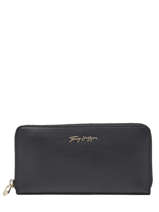 Portefeuille Tommy hilfiger Zwart iconic tommy AW12186