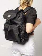 Rugzak Vintage Topload Superdry Zwart backpack Y9110162-vue-porte