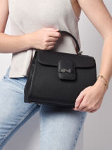 Handtas Duras Leder Nathan baume Zwart ines 1-vue-porte
