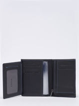 Portefeuille Met Portemonnee Paris Leder Etrier Zwart paris EPAR142-vue-porte