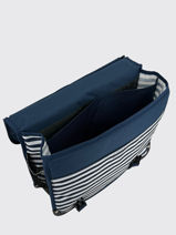 Boekentas 2 Compartimenten Pol fox Blauw garcon GCA38R-vue-porte