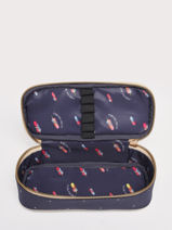 Pennenzak 1 Compartiment Classics Jeune premier Blauw classics PB022-vue-porte