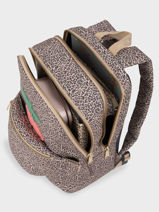 Rugzak Jackie 2 Compartimenten Jeune premier Bruin daydream girls G-vue-porte