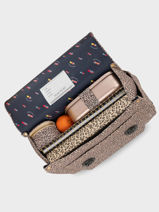 Boekentas It Bag Maxi 2 Compartimenten Jeune premier Bruin daydream girls G-vue-porte