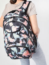 Rugzak 2 Compartimenten Roxy Zwart back to school RJBP4498-vue-porte