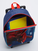 Rugzak Op Wieltjes 1 Compartiment Spiderman Blauw strong 2596-vue-porte