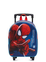 Rugzak Op Wieltjes 1 Compartiment Spiderman Blauw strong 2596