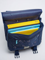 Boekentas Op Wieltjes 1 Compartiment Milky kiss Blauw perfect ride 2427-vue-porte