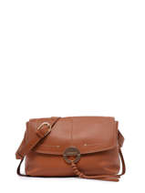 Cross Body Tas Othilia In Glad Leder Vanessa bruno Bruin othilia 33V40813