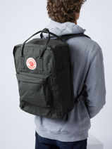 Rugzak 1 Compartiment Knken 17" Fjallraven Groen kanken 27173-vue-porte