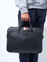Documententas 1 Compartiment Tommy hilfiger Zwart midtown AM09545-vue-porte