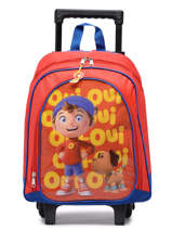 Rugzak Op Wieltjes Miniprix Rood smile 101986