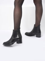 Enkellaarsjes Uit Leder Tamaris Zwart women 29-vue-porte