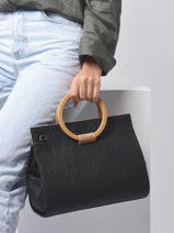 Handtas Eclipte Ananas Woomen Zwart eclipte ananas WEAN02-vue-porte
