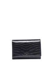 Portefeuille Met Overslagflap Leder Le tanneur Zwart emily TEMI3306