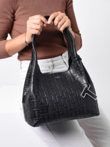 Schoudertas Juliette Leder Le tanneur Zwart juliette TJET1064-vue-porte