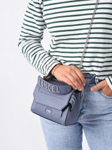 Cross Body Tas S Ninon Leder Lancel Blauw ninon A11745-vue-porte