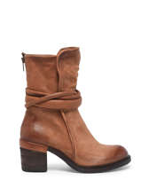 Boots Uit Leder As98 Bruin women A24222
