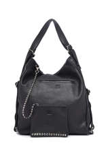 Cross Body Tas Natural Leder Biba Zwart natural BET4L
