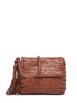 Cross Body Tas Heritage Leder Biba Bruin heritage PER6L