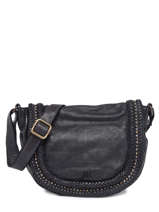 Cross Body Tas Heritage Leder Biba Zwart heritage WIK1L