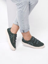 Sneakers Arcade Straps Side Uit Leder No name Groen women GEGC04EA-vue-porte