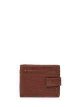 Portefeuille Porte Monnaie Leder Basilic pepper Bruin traveler BTRA93