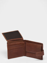 Portefeuille Traveler Leder Basilic pepper Bruin traveler BTRA93-vue-porte