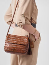 Cross Body Tas Heritage Leder Biba Bruin heritage PER6L-vue-porte