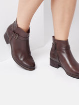 Enkellaarsjes Uit Leder Tamaris Bruin women 29-vue-porte