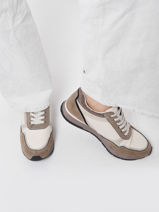 Sneakers Uit Leder Tamaris Beige women 29-vue-porte