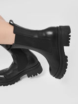 Chelsea Boots Uit Leder Tamaris Zwart women 29-vue-porte