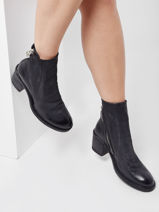 Boots Uit Leder As98 Zwart women A24208-vue-porte