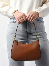 Schoudertas Danni 26 Leder Lauren ralph lauren Oranje danni 31883768-vue-porte