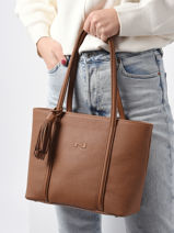 Shoppingtas Small Nathan Leder Nathan baume Bruin nathan 6-vue-porte