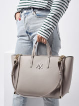 Handtas Armani exchange Beige psiche 2F755-vue-porte