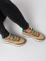 Damessneakers Madagascar Leder Hoff Bruin women 22207002-vue-porte