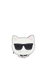 Portemonnee K/choupette Leder Karl lagerfeld Zwart k choupette 226W3201