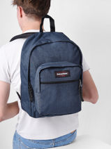 Rugzak Dakota 1 Compartiment Eastpak Blauw pbg authentic PBGK09E-vue-porte
