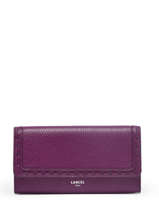 Portefeuille Leder Lancel Violet premier flirt A10525