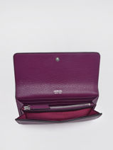 Portefeuille Leder Lancel Violet premier flirt A10525-vue-porte