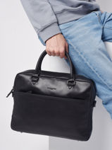 Documententas Lancaster Zwart soft vintage homme 31-vue-porte