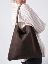 Schoudertas Folk Gerard darel Bruin folk G407-vue-porte
